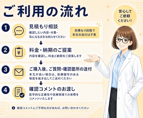 女性医師が小説や漫画の医療描写・設定を確認します 医療シーンの違和感確認や医療知識をわかりやすく解説します イメージ2