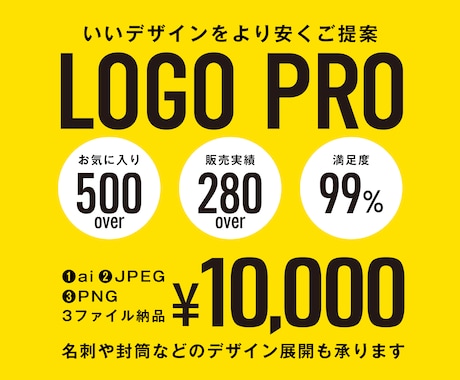 デザイナー歴30年超えのプロがロゴを格安で作ります aiファイルも納品！コスパが良いと評価を頂いています！ イメージ1