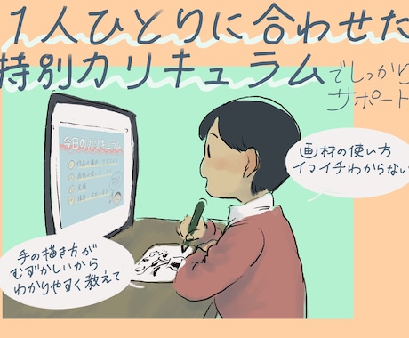 小〜中高生向け絵画・イラスト教えます 現役アートスクール講師が楽しくレッスンします イメージ2