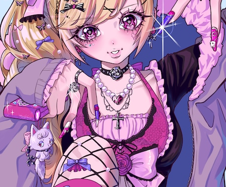 可愛い女子のキャラクターをかかせていただきます 色んなテイストの女の子を描くのが得意です✨️ イメージ2