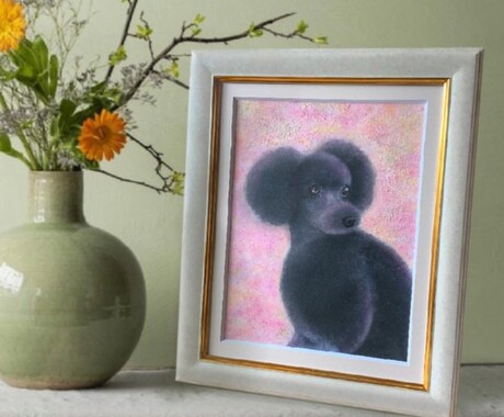 世界に一つの原画、かわいいペットの似顔絵描きます 肖像画のようなリアルな絵を飾りませんか？ イメージ2