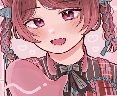 かわいい女の子のSNSアイコン描きます かわいい女の子ならおまかせください！【1週間以内】納品可能！ イメージ2