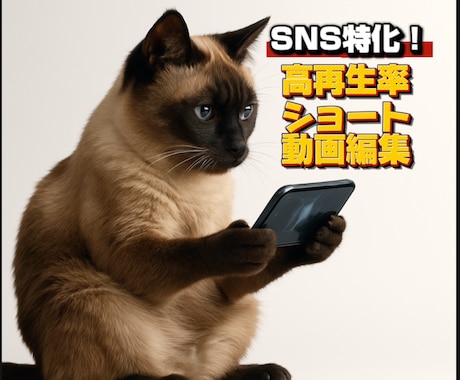SNS特化！高再生率を狙うショート動画編集します SNS集客やブランディングに効果的 イメージ1