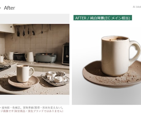 商品画像の背景除去・切り抜き・白抜きします Amazon楽天対応 透過PNG/純白背景/影付け/レタッチ イメージ2