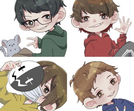 SNS等に！オリジナルアイコン描きます かわいいイラストをお求めの方におすすめ！ イメージ2