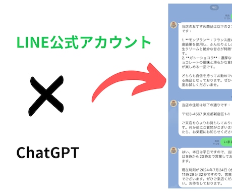 LINEで案内情報を学習したAIが回答します ChatGPTを学習させて独自の案内botをLINEで実装 イメージ1