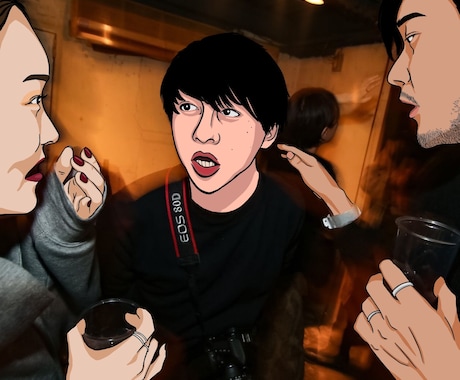 モニター価格◎思い出の写真をイラストにします プレゼントやSNSにいかがでしょうか イメージ2