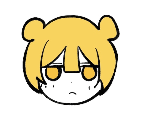 人物　ゆるかわ可愛いアイコン描きます 小さくてもビビッドなカラーとシンプル線画で印象的！ イメージ1