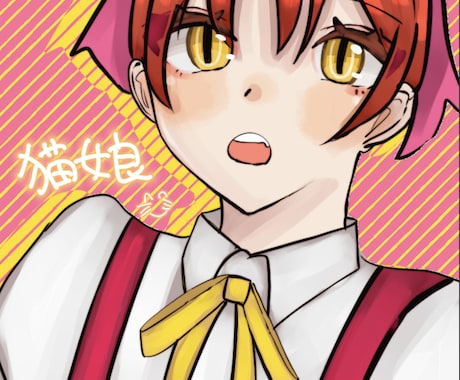 アイコン/歌ってみたイラスト描きます 等身大/デフォルメ、かわいい女の子/かっこいい女の子描きます イメージ1