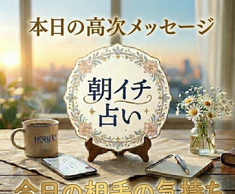 お相手の本心・魂、朝イチ霊視します 今日1日の事占います。恋愛、お子さま、お仕事、目標、人間関係 イメージ1
