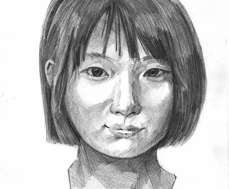 写実的な似顔絵スケッチ描きます 素朴で落ち着いた抽象画をおとどけ イメージ1