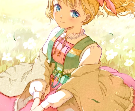一枚絵・立ち絵イラスト描きます 商用利用可!アニメ塗りテイストでお描きします! イメージ2