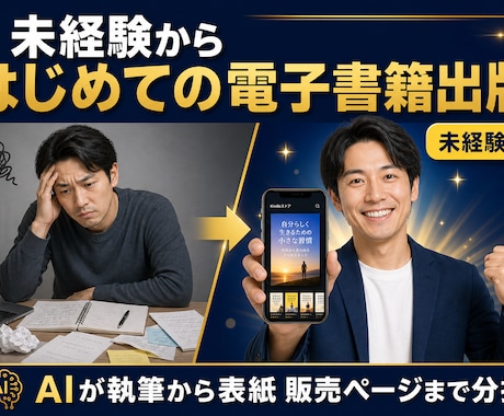 はじめての電子書籍出版までを支援します 「いつか書きたい」を、今日終わらせる イメージ1