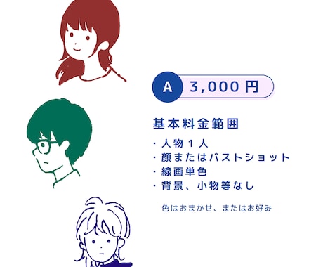 シンプルでおしゃれな線画イラスト描きます 商用OK！使いやすい手描きのファッショナブルなイラストです イメージ2