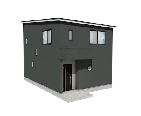 戸建て住宅のパース作成します マイホームの記念や、建売業者様の広告用に。 イメージ1