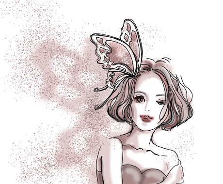 おしゃれな女の子描きます 挿絵、アイコンにいかがでしょう イメージ1