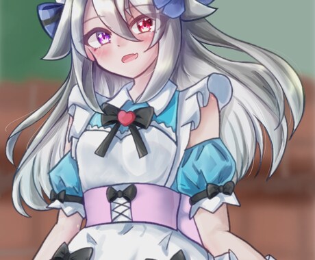 アイコンや一枚絵を描きます 主に顔の可愛い子のイラストを必要としている方へ！ イメージ2