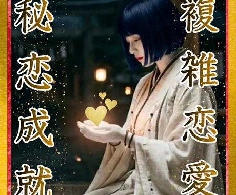 お相手の本音とお2人の未来を読み解きます 【複雑恋愛鑑定】"本気"で現状改善！彼の気持ちを解読します イメージ1