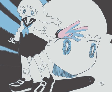 鉛筆タッチのシンプルな絵を描きます 透明感のあるエモーショナルでシンプルな絵を描きます！ イメージ2