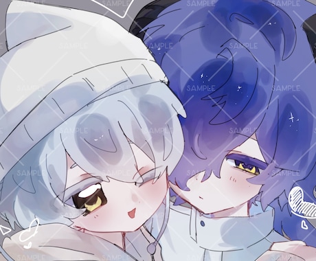 最短1日！超かわいいシンプル1枚絵描きます 様々な用途で使える1枚絵を制作します！どんな雰囲気でも対応可 イメージ2