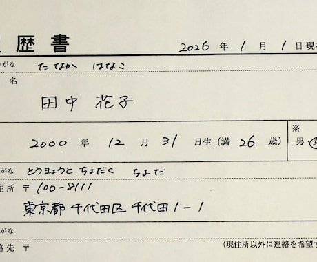 採用担当経験者が履歴書を代筆します 第一印象を左右する！綺麗な履歴書で面接に駒を進めましょう イメージ1