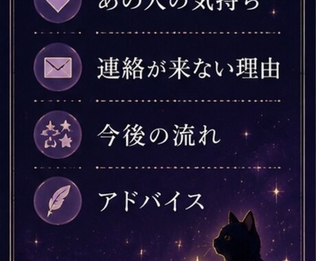 あの人の本音と今の気持ちを占います 連絡がない理由や今後の流れも丁寧に読み解きます イメージ2