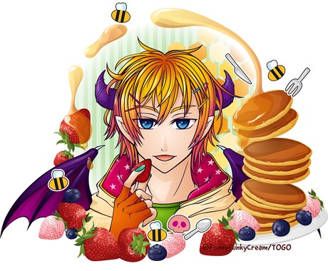 ポップで賑やかなキャラクターイラストを描きます ポップでごちゃっと賑やかなイラストが好きな方に イメージ2