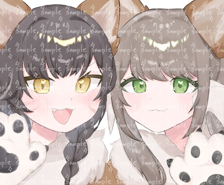 かわいい女の子の配信・SNS用アイコン描きます 可愛さだけでなく、どこか惹かれる“その子らしさ”を描きます。 イメージ2
