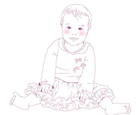 写真をもとに似顔絵作成します シンプルでリアルタッチな似顔絵を描きます イメージ2