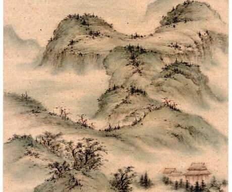 茶室や和室に調和する伝統的な水墨画を揮毫します 宋元時代の古法に基づいた伝統的な水墨表現を得意とします イメージ2