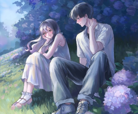 小説表紙・挿絵・一枚絵を制作します イメージ1