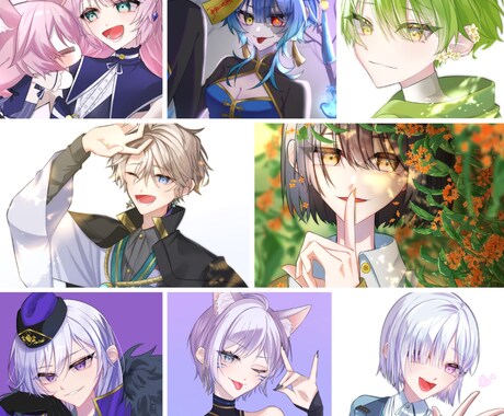 アイコン〜立ち絵、一枚絵など描きます 透明感バツグンなイラストを制作いたします！ イメージ2