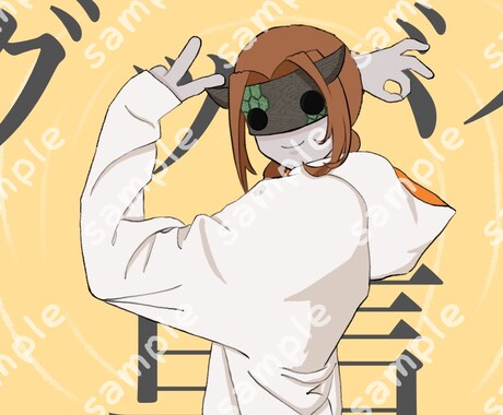 歌ってみた動画のイラストを描きます 本家動画風に動画用・サムネイル用のイラストをお描きします！ イメージ2