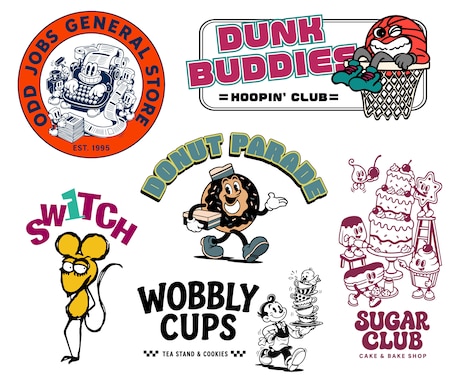 ポップで印象に残るキャラクターロゴを制作します お店やブランドの顔になるオリジナルキャラクターをご提案 イメージ1