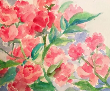 お花の絵お描きします メッセージカードやお部屋のインテリアに！水彩画の一枚絵を イメージ2