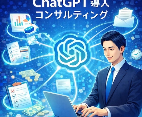 ChatGPTを中小企業様へ導入コンサルします 中小企業の現場にChatGPTという“新しい武器”を。 イメージ1