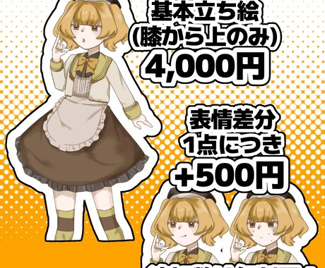 立ち絵制作いたします 柔らかな印象の、可愛らしいイラストが得意です。 イメージ2