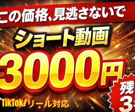 ３名様限定！３０００円で動画編集します