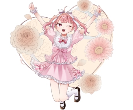 コテキャの立ち絵・アイコンお描きします バストアップ・腰まで・全身で料金が異なります。ご一読を。 イメージ2