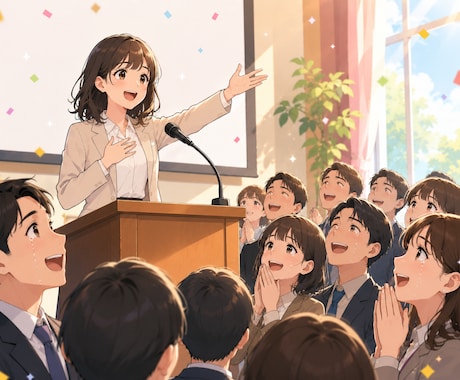 現役放送作家がスピーチ台本を作成します 結婚式、送別会、PTAの挨拶...スピーチが必要なあなたへ イメージ1