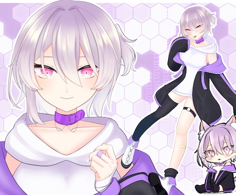 立ち絵イラストお描きします Vtuber活動やTRPG等で使用できる立ち絵をお描きします イメージ1