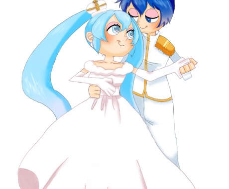 歌ってみた・ボーカロイド曲のイラスト仕上げます あなたの音源に合わせたイラストに！ イメージ2