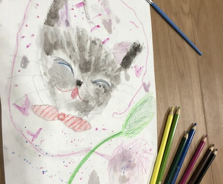 サンプルのような猫のイラストを心を込めて描きます 猫のことが大好きでたまらないあなたへ イメージ2