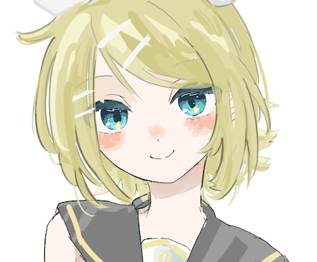 抜け感のある絵柄でかわいい顔のアイコン描きます 手作り感のあるあたたかいイラストです！ イメージ1