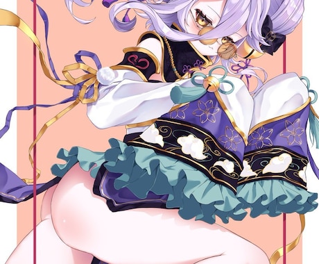 Vtuber・OCの一枚絵、立ち絵お描きします カラフルでポップ！かわいくてイキイキしたイラストならお任せ！ イメージ2