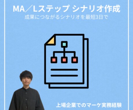MA／Lステップのシナリオ設計・作成しますます 成果に直結するシナリオを短期納品！ イメージ1