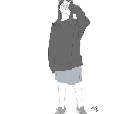 お洒落なイラスト描きます アイコンや名刺用に淡色でデザインします イメージ2