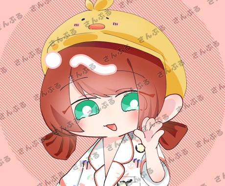 限定2名様‼️ミニキャラアイコン制作します 可愛くておめめがきゅるるんです✨ イメージ1