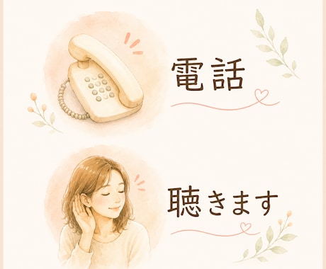 お話し聞きます 否定しない。秘密厳守。あなたのペースで話せます イメージ2