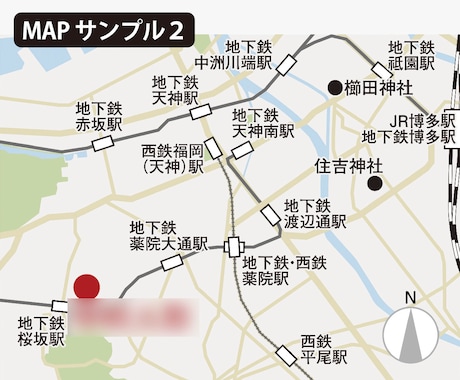 分かりやすい地図を作成いたします GoogleMAPを元に分かりやすい地図を作成いたします。 イメージ2